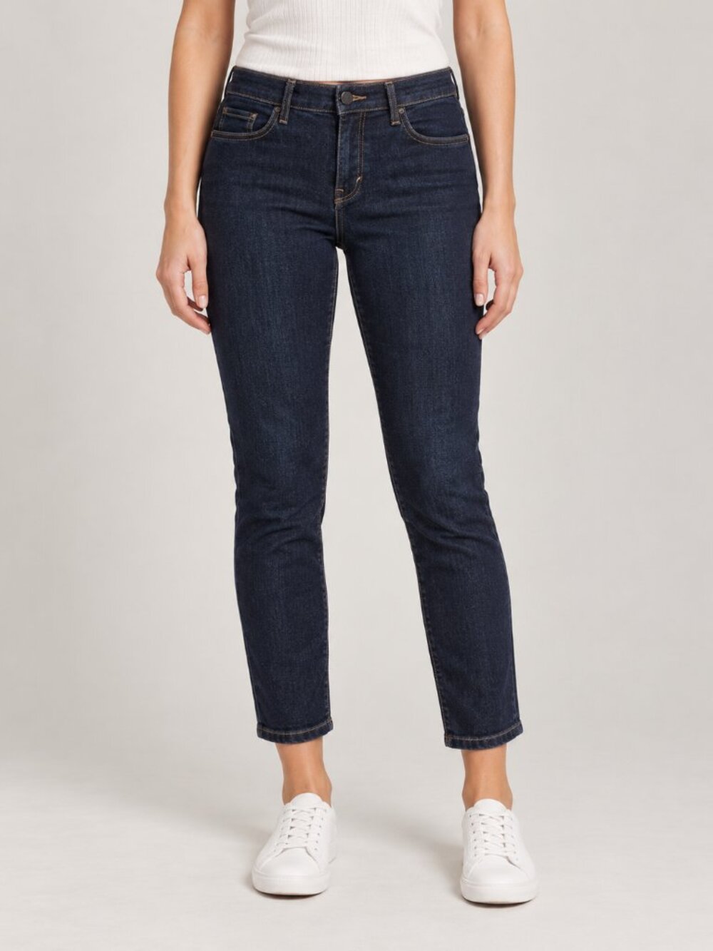a.n.a. Classic Skinny Blue Stretch Fit Jeans Petite 16P Dark Wash Denim Pants